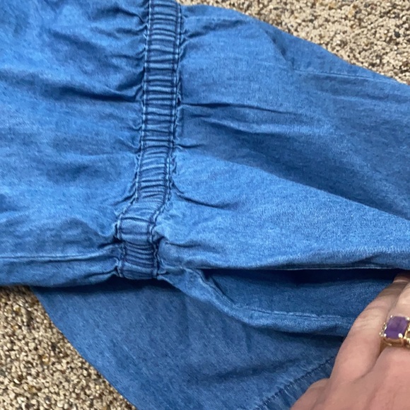 Jean Romper with Pockets - Picture 3 of 3